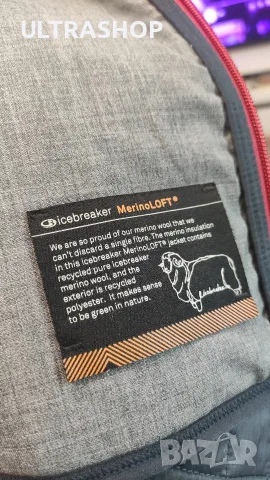 Icebreaker M size Merino Мъжко яке в отлично състояние, снимка 3 - Якета - 55778645