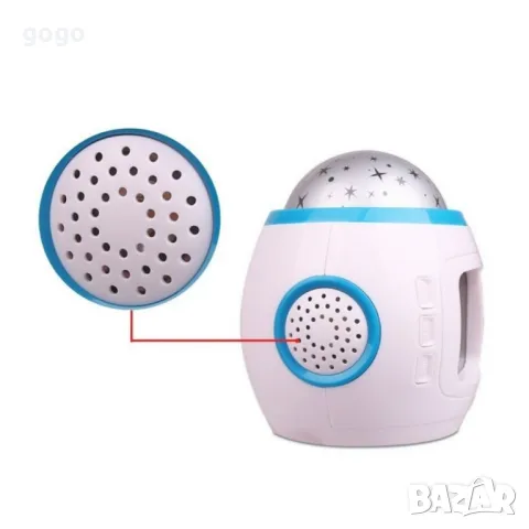 Будилник с прожекционна лампа – магията на звездното небе във вашата стая +музика, снимка 9 - Друга електроника - 49156425