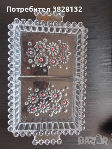 Винтижд плато за сервиране Walther-Glas, серия Fabiola, снимка 3 - Други ценни предмети - 51393138