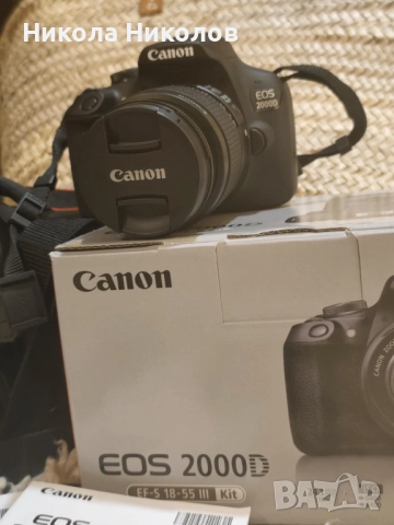 Продавам Canon EOS 2000D, снимка 5 - Фотоапарати - 52364983