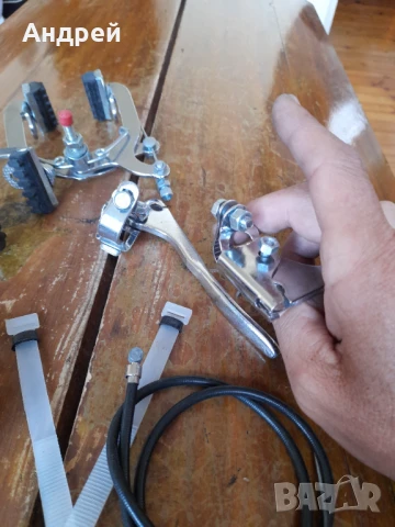 Стар комплект спирачки за велосипед,колело, снимка 5 - Други ценни предмети - 50910483