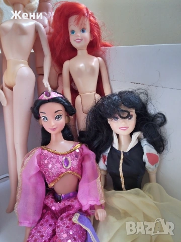 💖Винтидж кукли Дисни принцеси Disney Simba Снежанка джуджета Бел Ариел Аврора Покахонтас, снимка 7 - Кукли - 53467972