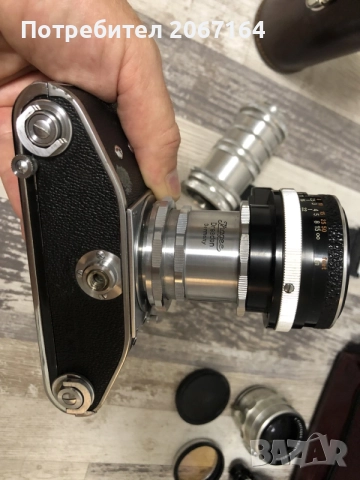 Ретро фото лот Exakta Varex IIa с 3 обектива Carl Zeiss Jena и 1 Schneider, снимка 10 - Фотоапарати - 55972136