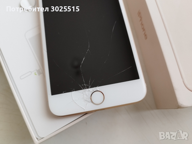 iPhone 8 Plus Gold 64GB. Счупен екран , снимка 3 - Apple iPhone - 44739089