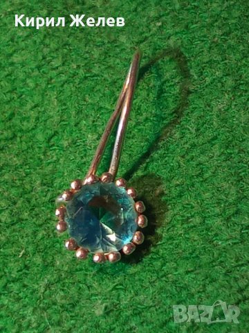 ПРЕКРАСНА ФИНА МАЙСТОРСКА СКЪПОЦЕННА СРЕБЪРНА ОБЕЦА СРЕБРО 925 с ЮВЕЛИРНО ФАСЕТИРАН СИН ЦИРКОН 38689, снимка 18 - Обеци - 41741409