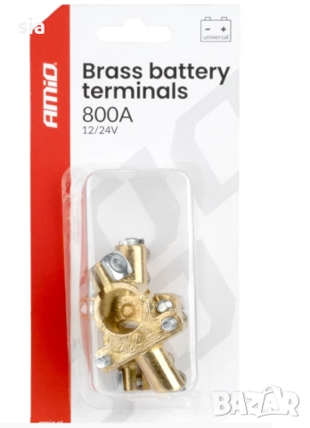 Месингови клеми за акумулатор 800AMP, 2 бр., снимка 4 - Аксесоари и консумативи - 52141347
