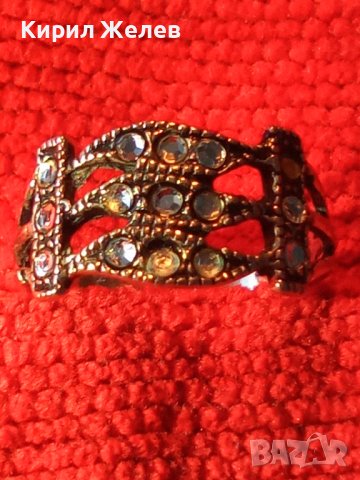 НЕЖЕН ФИН СКЪПОЦЕНЕН СРЕБЪРЕН МОДЕН АРТ ПРЪСТЕН СРЕБРО 925 с ФАСЕТИРАНИ ЦИРКОНИ 27336