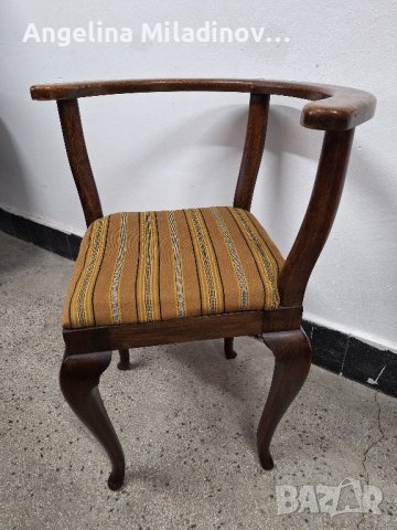 античен стол с извит гръб , снимка 5 - Столове - 44263119