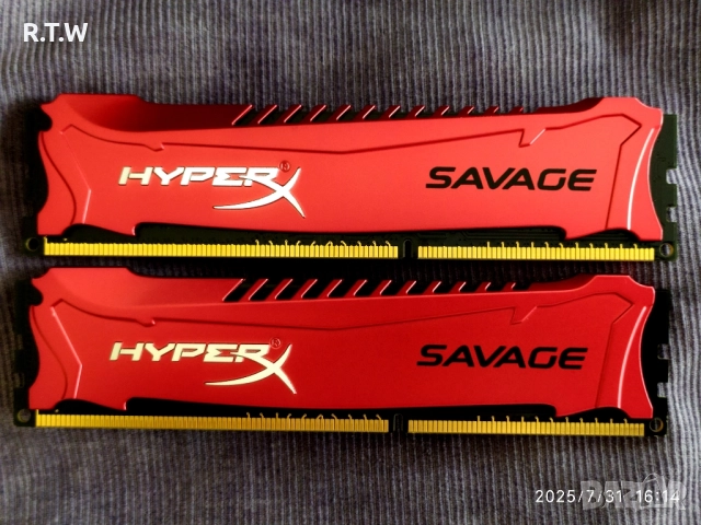 RAM памет 8GB (2x4GB) Kingston HyperX Savage DDR3 1600MHz