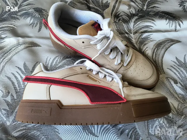 Puma, Спортни обувки CA Pro с контрасти, Бордо, Бял номер 42 , снимка 3 - Маратонки - 50095940