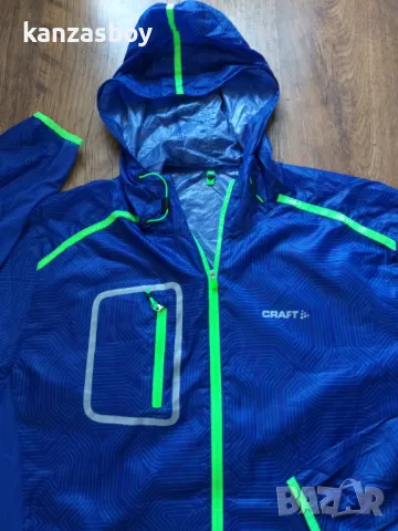 Craft Focus Hood Jacket - страхотна мъжка ветровко 2ХЛ КАТО НОВА, снимка 2 - Спортни дрехи, екипи - 47453939