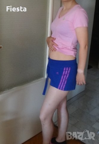 Adidas оригинални, къси, спортни панталони Адидас в лилав цвят, снимка 8 - Къси панталони и бермуди - 41346679