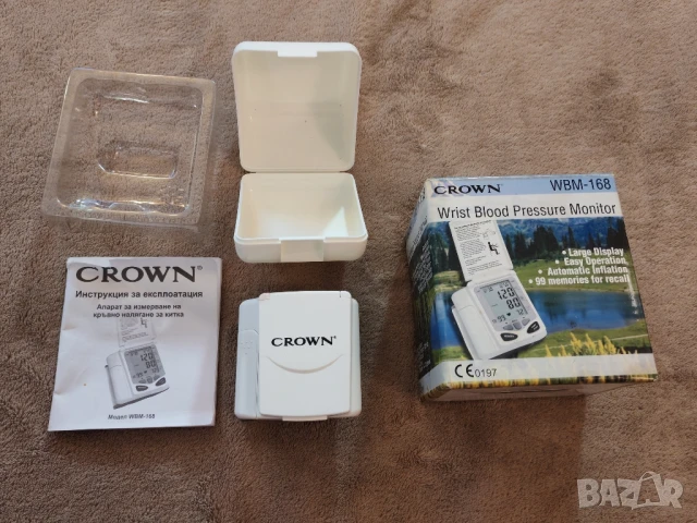 Апарат за измерване на кръвно налягане CROWN. , снимка 2 - Уреди за диагностика - 51296753