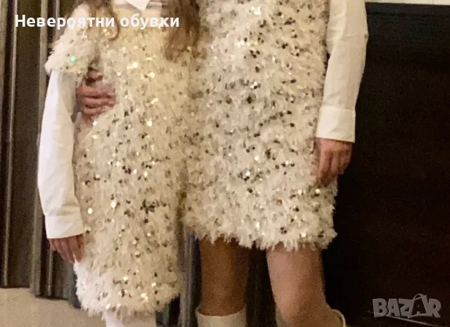 Страхотна рокля пухкава S/M, снимка 2 - Рокли - 48514701