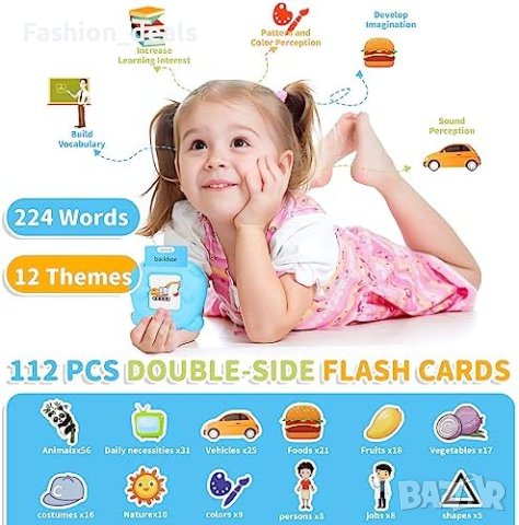 Нова Образователна играчка Говорещи флаш карти Монтесори подарък дете, снимка 5 - Образователни игри - 42102228