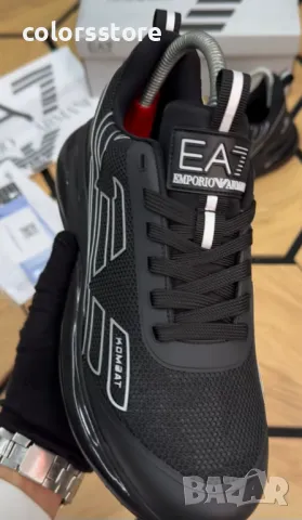 Мъжки черни маратонки  EA/BR58z, снимка 3 - Маратонки - 49916809
