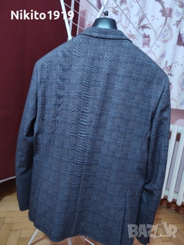Мъжко сако  Синьо-сиво, снимка 2 - Сака - 53651466