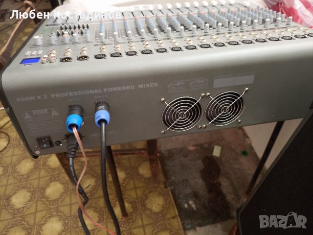 16 канален Пауър миксер неупотребяван.16 микрофонни входа балансирани с +48 фантом Пауър,блутут,USB , снимка 3 - Ресийвъри, усилватели, смесителни пултове - 41400209