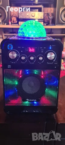 Караоке тонколона Auna Rockstar LED, Bluetoot, снимка 3 - Bluetooth тонколони - 56275274