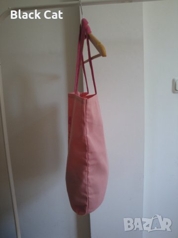 Нова розова плажна / пазарска чанта "Lancome" / Ланком, шопинг, дамска, чантичка, торба, плаж, пазар, снимка 7 - Чанти - 41371878