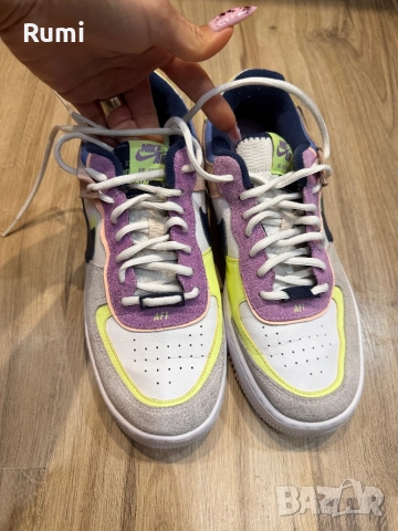 Оригинални кожени кецове Nike Air Force 1 Shadow! 42 н, снимка 3 - Маратонки - 51869510