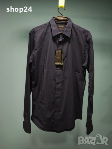 ZARA Slim Fit Риза/Мъжка S/Памук, снимка 1