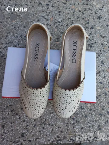 Дамски летни / пролетни обувки, сандали, беж, с етикет и кутия, нови, мострен модел, снимка 11 - Дамски ежедневни обувки - 49152351