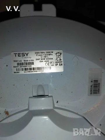 Бойлер TESY 80л., снимка 3 - Бойлери - 50481978