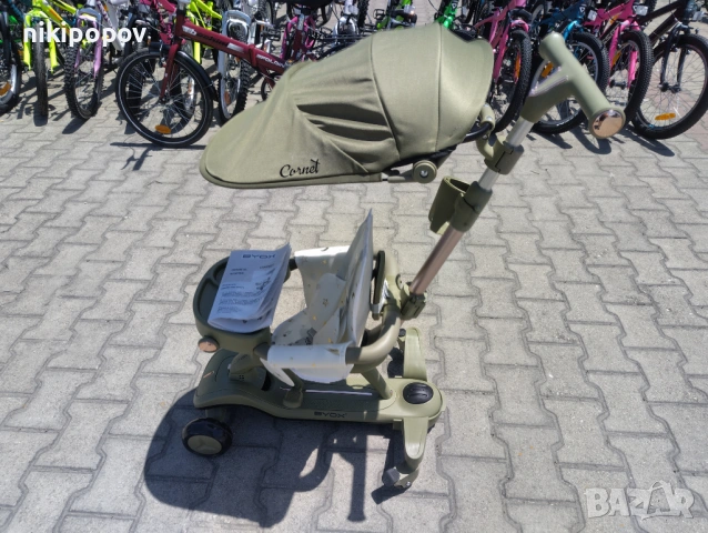 BYOX Детска тротинетка Cornet 6в1 зелен, снимка 4 - Скутери и тротинетки - 53564043