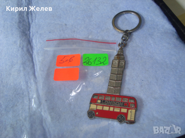 ЕЛЕГАНТЕН КЛЮЧОДЪРЖАТЕЛ ЕМАЙЛИРАН МЕТАЛЕН ЛОНДОН СУВЕНИР АНГЛИЯ ОМНИБУС 26132, снимка 2 - Други - 36228271