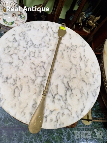 Чудесна антикварна английска бронзова обувалка , снимка 7 - Антикварни и старинни предмети - 50893629