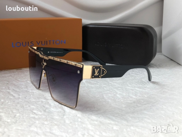 Louis Vuitton 2022 висок клас мъжки слънчеви очила унисекс дамски тип маска, снимка 10 - Слънчеви и диоптрични очила - 36063830