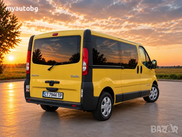 Бус под наем Renault Trafic 9 места ДЪЛГА БАЗА Ван под наем | Без депозит | Пътнически, снимка 3 - Rent a car - 55987513
