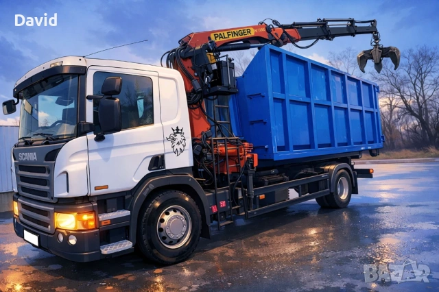 Извършвам услуги с камион с кран и щипка извозваме клони храсти