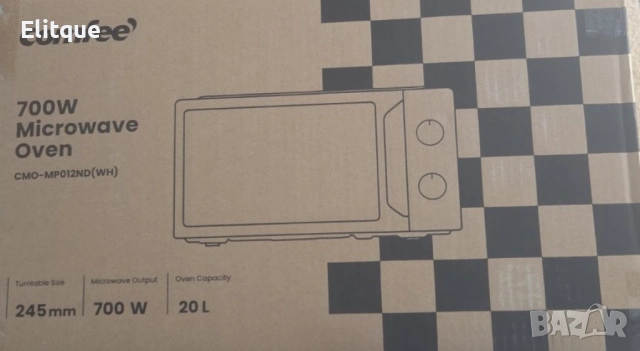 Компактна микровълнова фурна Comfee - 20 литра, 700W и 5 нива на мощност, снимка 2 - Микровълнови - 53456332