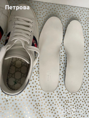 Маратонки Gucci Ace 37.5 (реален размер 38) оригинал, снимка 9 - Маратонки - 48407487