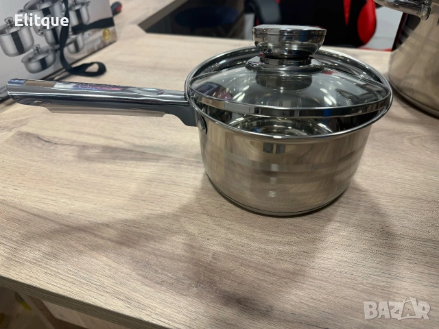 Комплект тенджери от неръждаема стомана – 12 части с капаци BXGG-001, снимка 6 - Съдове за готвене - 53389701