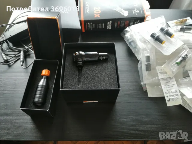 Cheyenne Tattoo Machine HAWK Drive Thunder / Black + Grip, снимка 2 - Друго оборудване - 48882274