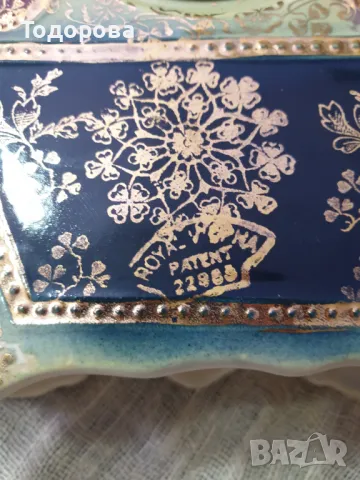 Старинен каминен ренесансов  порцеланов часовник, снимка 5 - Антикварни и старинни предмети - 48826018