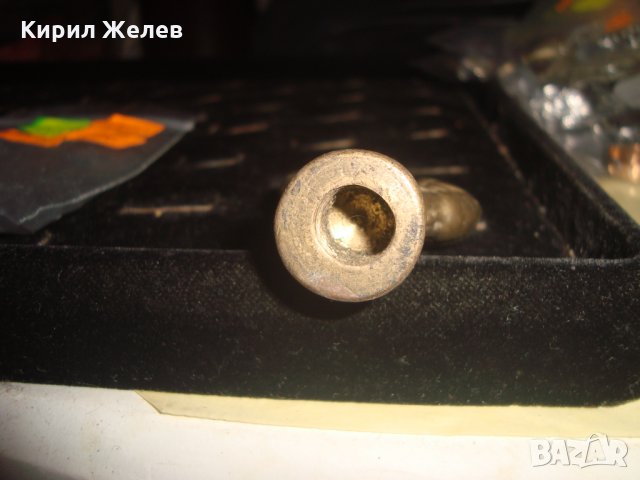 СТАР БРОНЗОВ ВРЪХ АПЛИКАЦИЯ за ДРЪЖКА на ЗНАМЕ или ДРУГО ОРНАМЕНТИРАН МАСИВЕН на ВИНТ 17051, снимка 6 - Антикварни и старинни предмети - 34376366