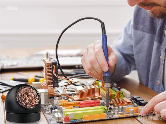 НОВИ! Комплект за запояване - помпа, тел за почистване, диагонални клещи резачки , снимка 8 - Поялници и запояване - 41857865