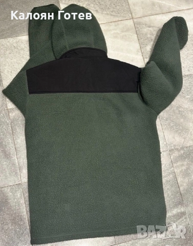 Jack Wolfskin, Поларено трекинг яке Kammweg Pile, Папратово зелено, L, снимка 2 - Якета - 52103193