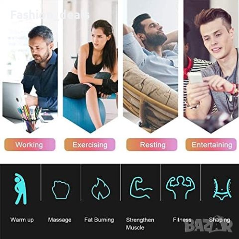 Нов Мускулен стимулатор за корем 8 режима, 19 нива на интензитет Мъже Жени, снимка 2 - Фитнес уреди - 41996970