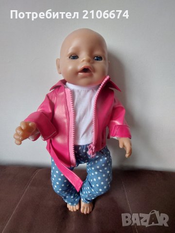 Играчки!Нови дрешки за кукла Бейби Борн/BABY BORN или кукла с височина 43 см, снимка 8 - Кукли - 28445403