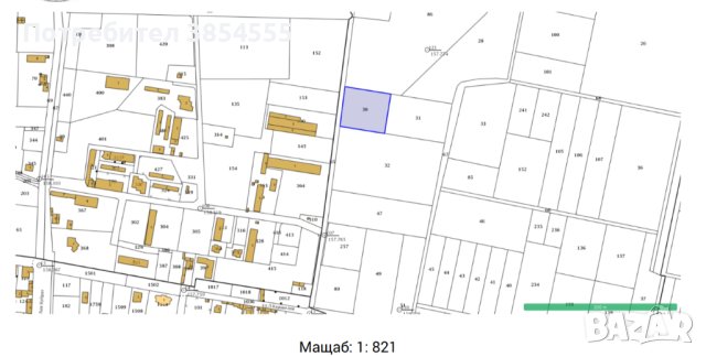 Земя, Поземлен имот - село Скутаре 1600 кв.м., снимка 2 - Парцели - 42377457