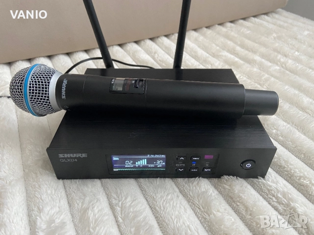 Shure QLXD24/B58 Digital Wireless Handheld Microphone System Made In Mexico, снимка 3 - Други - 52828208