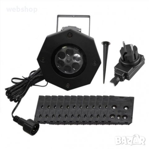 Празничен LED прожектор DLY Projection lamp, Черен, снимка 4 - Други стоки за дома - 38643127