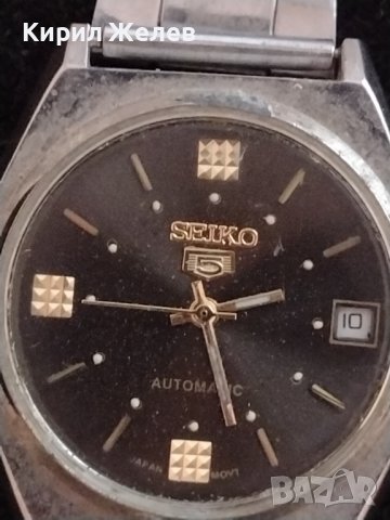 SEIKO 5 AUTOMATIC JAPAN MOVT WATER RESISTANT МАРКОВ МЪЖКИ ЧАСОВНИК СЕЙКО 5 КЛАСИЧЕСКИ МОДЕЛ 28105, снимка 9 - Мъжки - 38744143