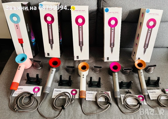 Сешоар Super Hair Dryer DS 5 в 1 Йонизация Три степени1600W, снимка 2 - Сешоари - 48664540