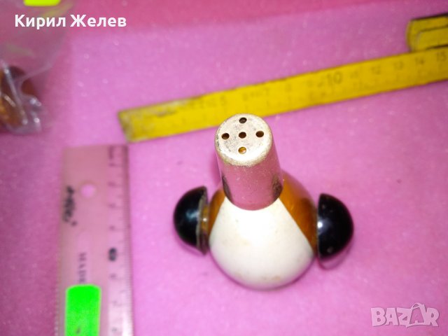 СТАРА ФИГУРАЛНА ДЪРВЕНА СОЛНИЧКА - ПИНГВИН За МЕХАНА ВИЛА БИТОВ КЪТ КОЛЕКЦИЯ 42948, снимка 3 - Други ценни предмети - 44155731